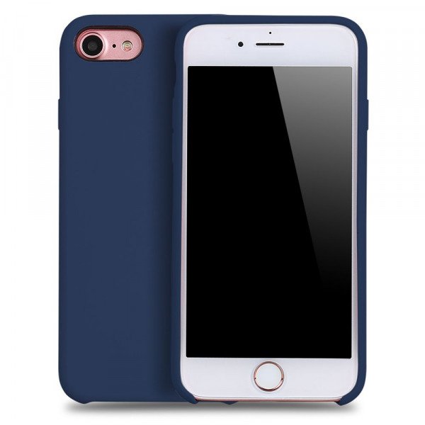 Wholesale iPhone 8 Plus / 7 Plus Pro Silicone Hard Case (Navy Blue)